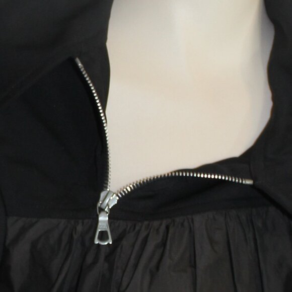 Dries Van Noten Brown Black zip 1 button short sleeve top size 36 /s/m - Picture 8 of 10